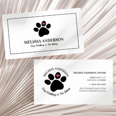 Pet Animal Dog Cat Paw Heart Custom