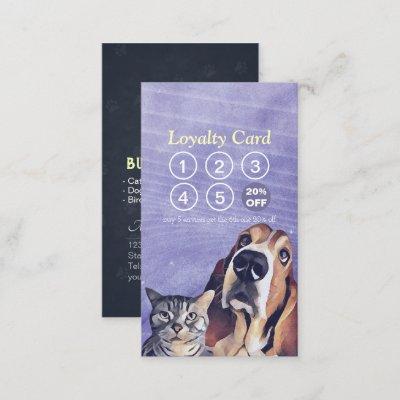 Pet Care Sitting Bathing & Grooming Loyalty Punch