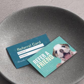 Pet Care Sitting Bathing & Grooming Referral Card
