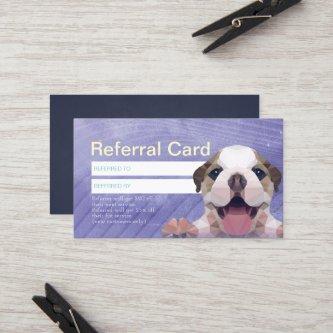 Pet Care Sitting Bathing & Grooming Shop Referral Card