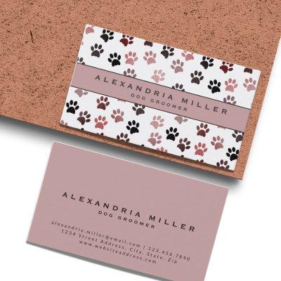 Pet Groomer | Pink Paw Prints