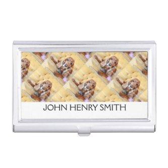 Pet photo personalize name monogram  holder