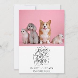Pet Rescue Photo Holiday Card