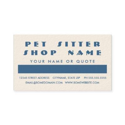 PET SITTER customer appreciation (mod squares) Loyalty Card