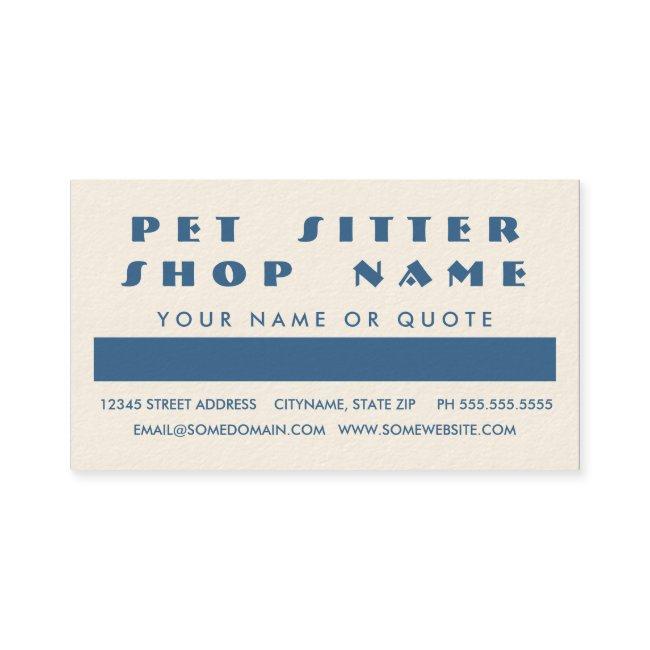 PET SITTER customer appreciation (mod squares) Loyalty Card