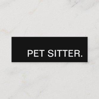 pet sitter. loyalty punch card