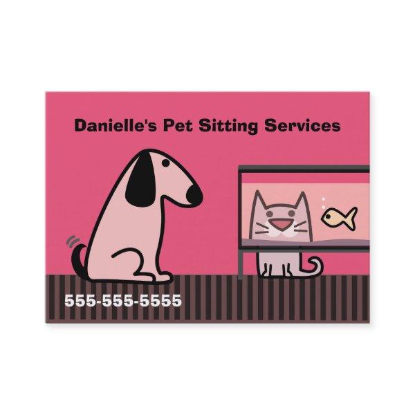 Pet Sitter's Business Red
