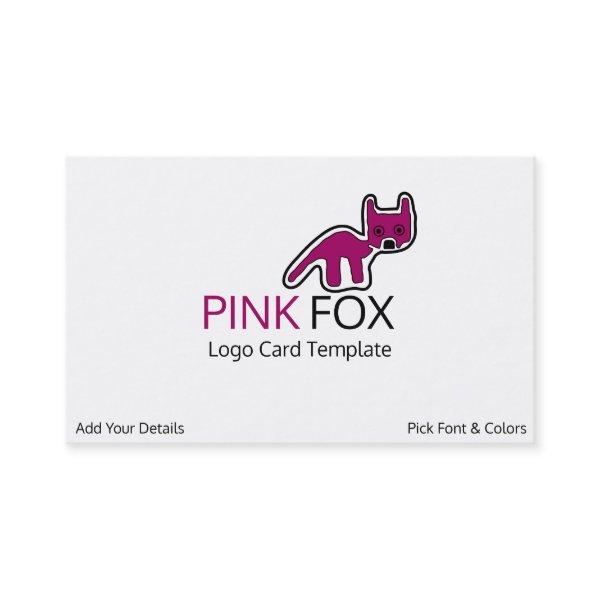 Petroglyph Fox Symbol - Pink Fox