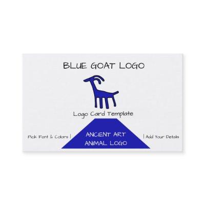 Petroglyphs Blue Goat Logo