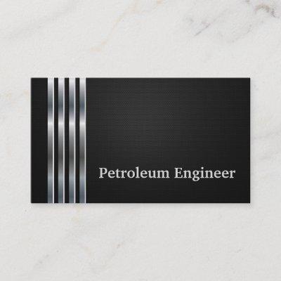 Petroleum Engineer Professional Black Silver