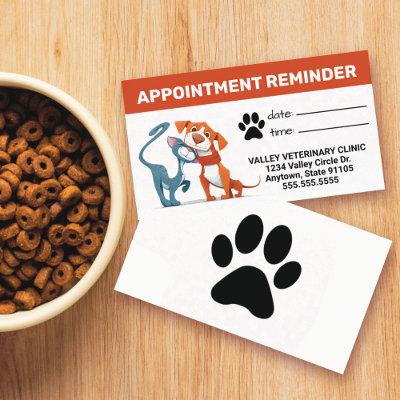 Pets Business Appointment Reminder Card