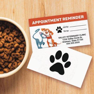 Pets Business Appointment Reminder Card