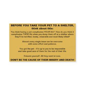 Pets Shelter Info