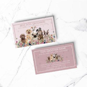 PetSitter dog veterinary pink framed Paws
