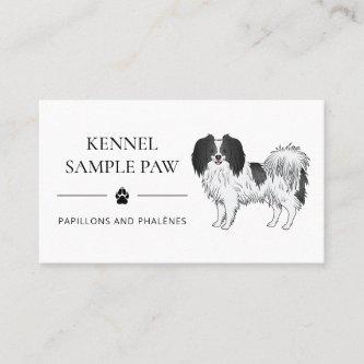 Phalène With Black Details Dog Kennel And Breeder