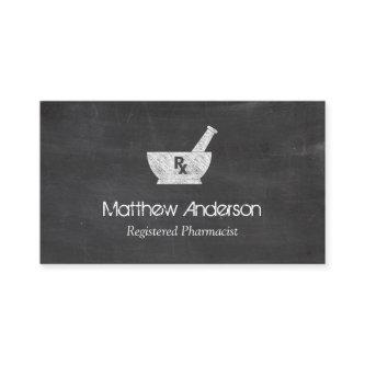Pharmacy Symbol Mortar and Pestle - Chalkboard