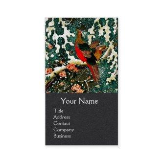 Pheasants in Snow, Pine Tree,Roses,Japanese Floral