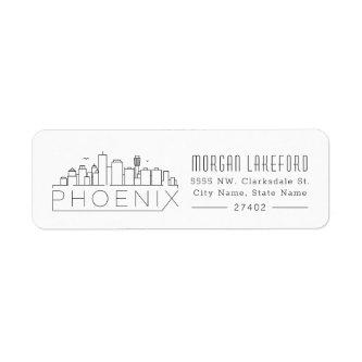 Phoenix, Arizona Stylized Skyline | Label