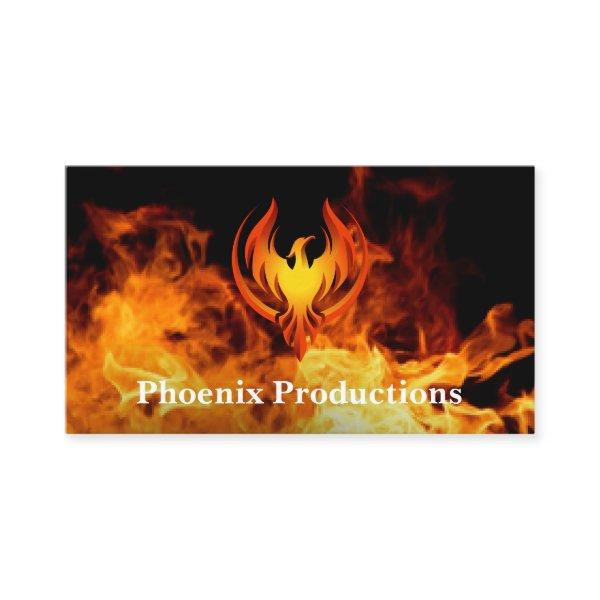 Phoenix Logo | Fire Background