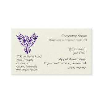 Phoenix Rising from Ashes, Appointment card