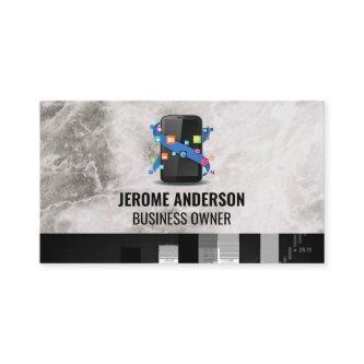 Phone Icon | Stock Market Graph