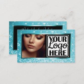 Photo and Logo Template Ice Sparkle Glitter Glam