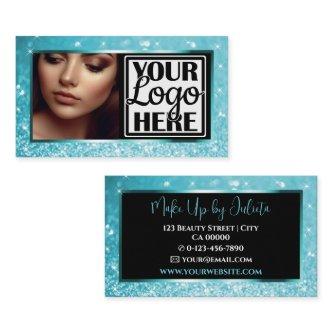 Photo and Logo Template Ice Sparkle Glitter Glam