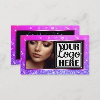 Photo and Logo Template Ombre Sparkle Glitter Glam