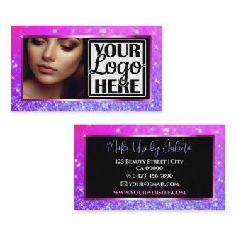 Photo and Logo Template Ombre Sparkle Glitter Glam