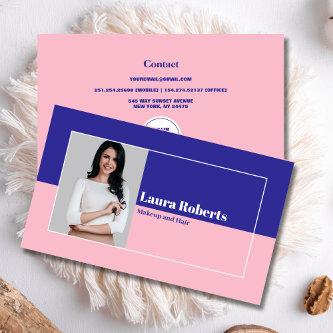 Photo Blush Pink and Green  Minimalistic Retro