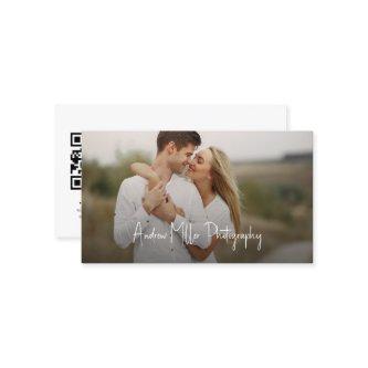 Photo  with QR Code script overlay