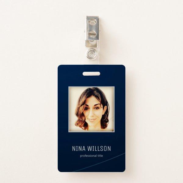 Photo Business ID Badge