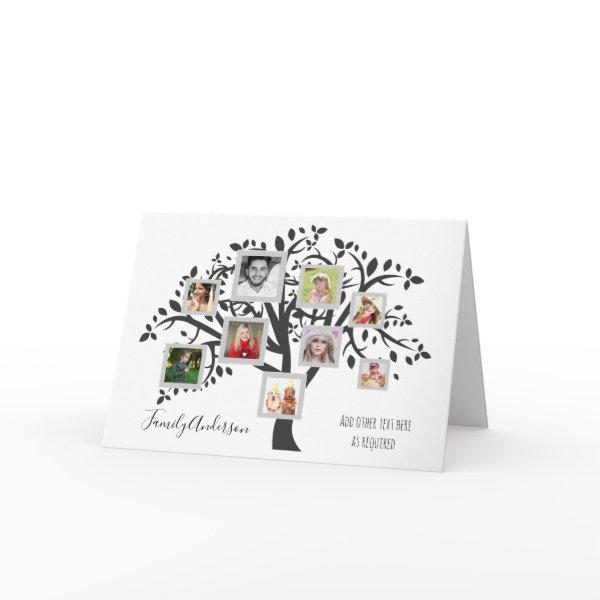 Photo Collage Family Tree Template Personalized