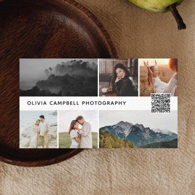 Photo Collage Modern Simple QR Code