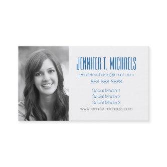 Photo Graduation | Watercolor Coral Pattern Calling Card