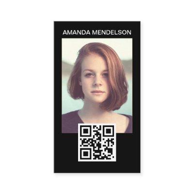 Photo head shot qr code