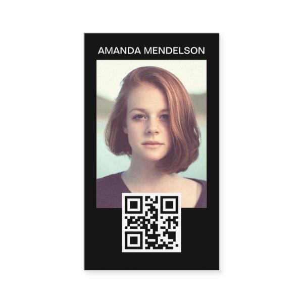 Photo head shot qr code