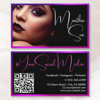Photo Image Template Influencer Model Rainbow Pink
