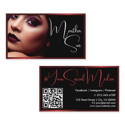 Photo Image Template Influencer Model Red Classic