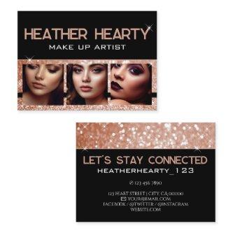 Photo Image Template Luxury Rose Gold Glitter