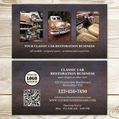 Photo Logo QR Code Classic Car