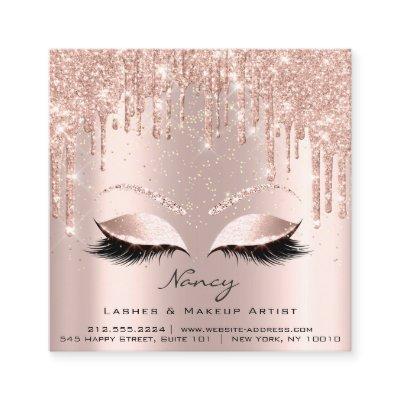 Photo Makeup Artist Eyelashes Brow Rose Confetti Square