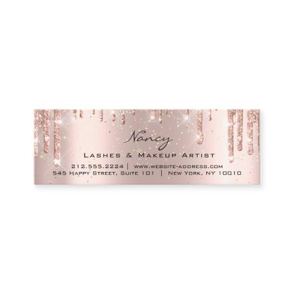 Photo Makeup Artist Eyelashes Brow Rose Gold Small Mini