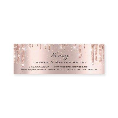 Photo Makeup Artist Eyelashes Brow Rose Gold Small Mini