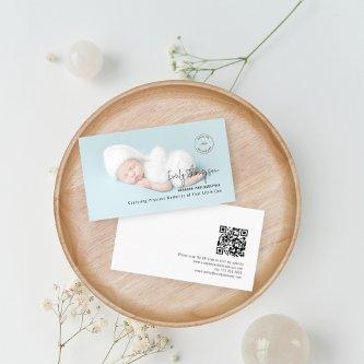 Photo Overlay Logo QR Code Newborn Photographer