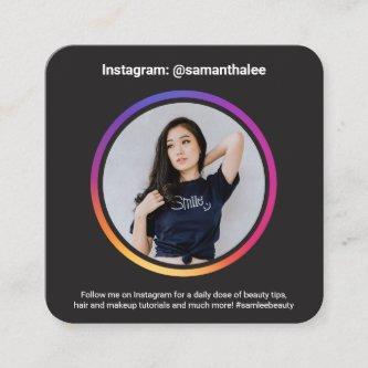 Photo social media Instagram trendy gradient black Square
