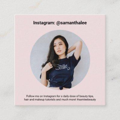 Photo social media Instagram trendy pastel pink Square