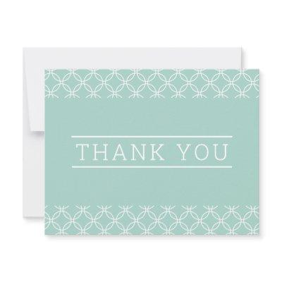 PHOTO THANK YOU simple modern type pastel mint