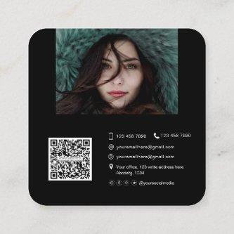 Photo with QR code for performance dancers actress Square