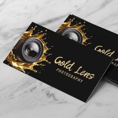 Photographer Abstract Gold Lens Modern Photography